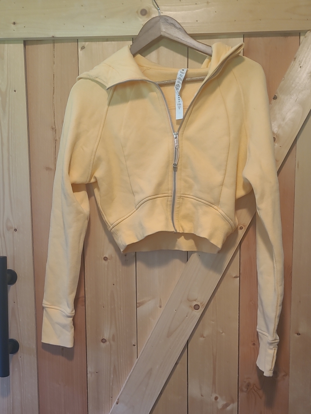 Lululemon Sherbert Cropped Full Zip Scuba